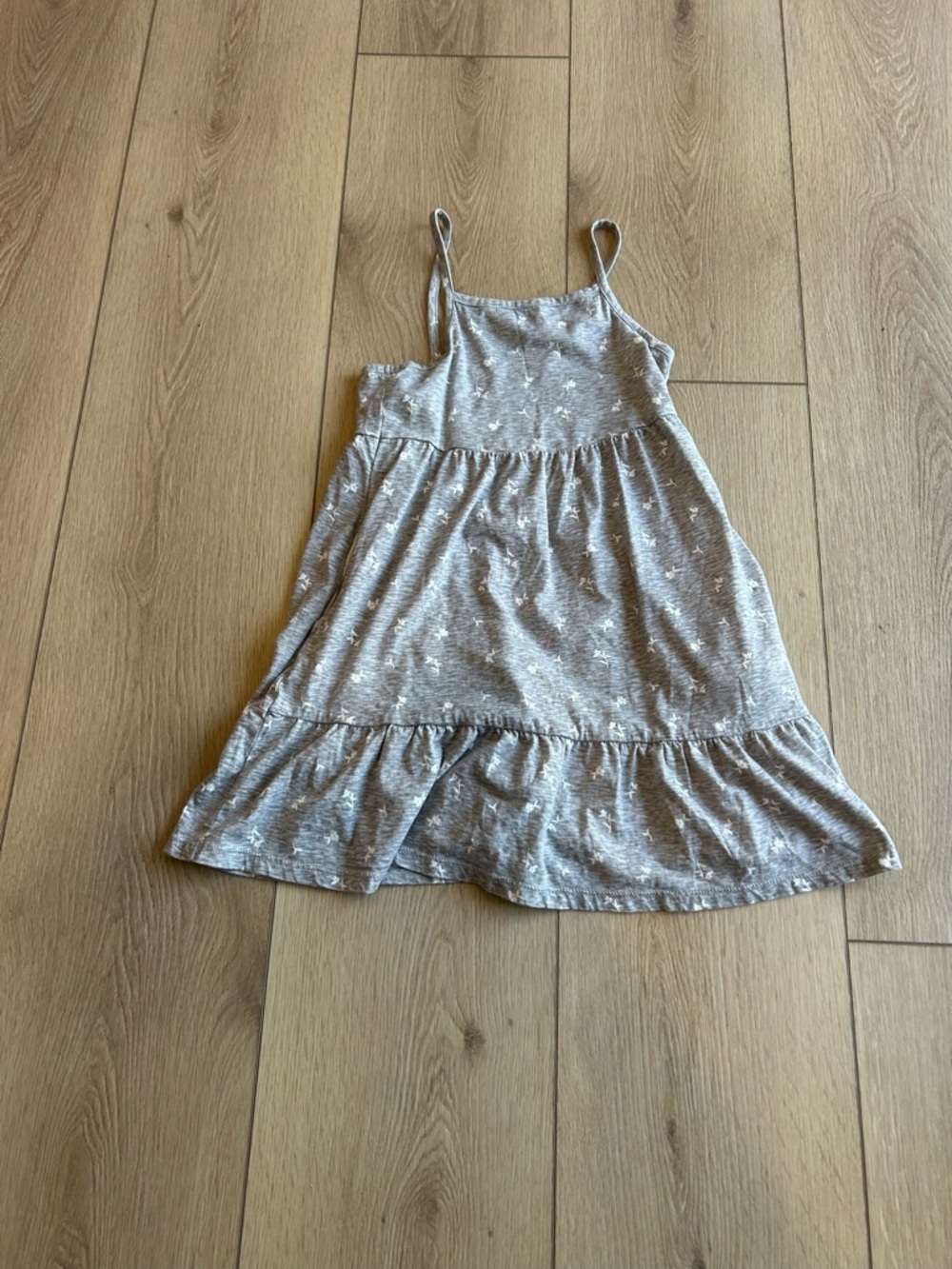 Old Navy Light Gray Spaghetti Strap Dress